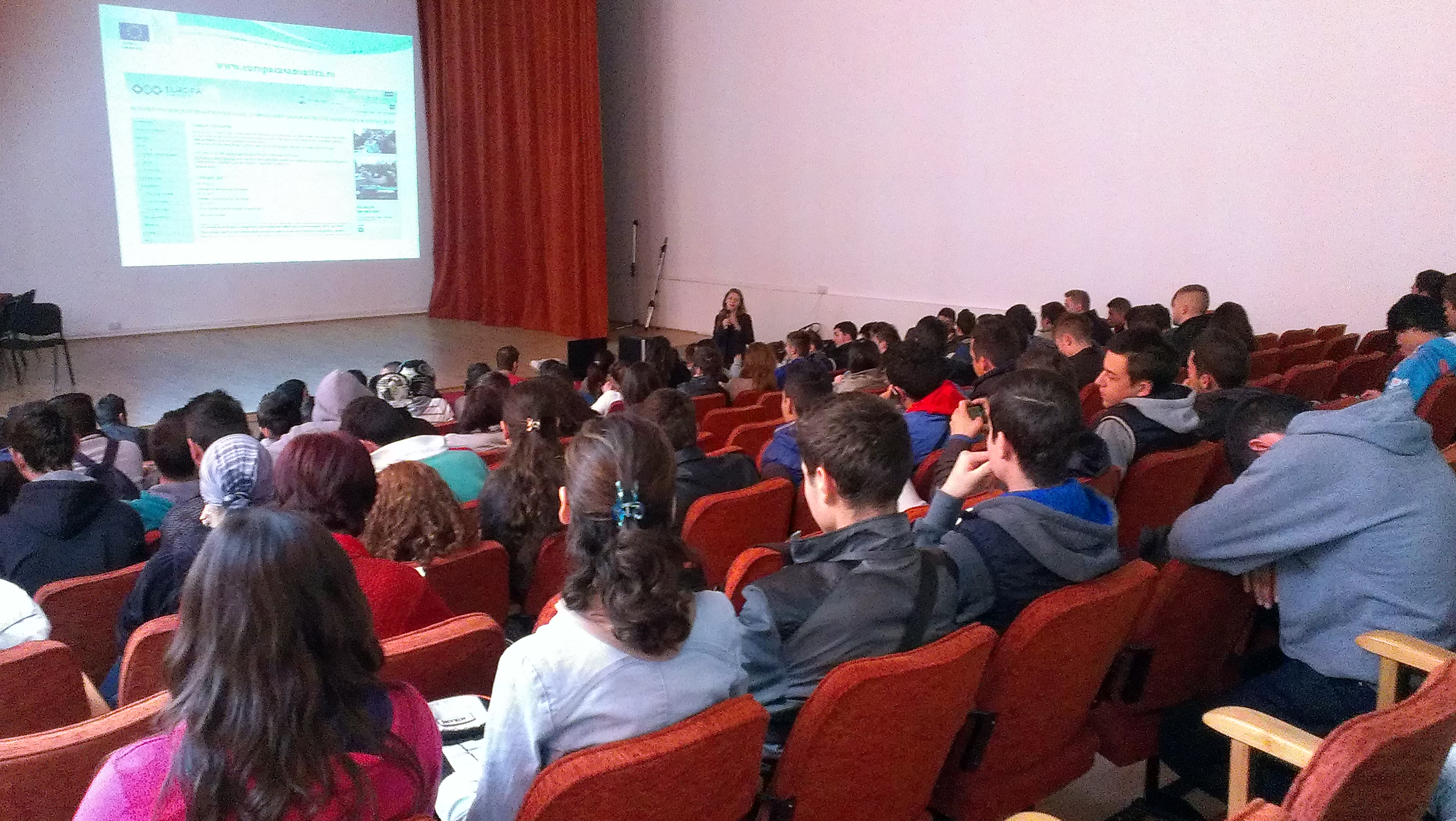 Sala de festivitati a Grupului Scolar de Aeronautica Henri Coanda