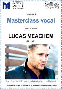 Masterclass- Lucas Meachen la Conservator