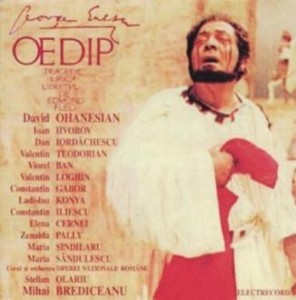 Coperta discului cu opera Oedip cu David Ohanesian in rolul titular