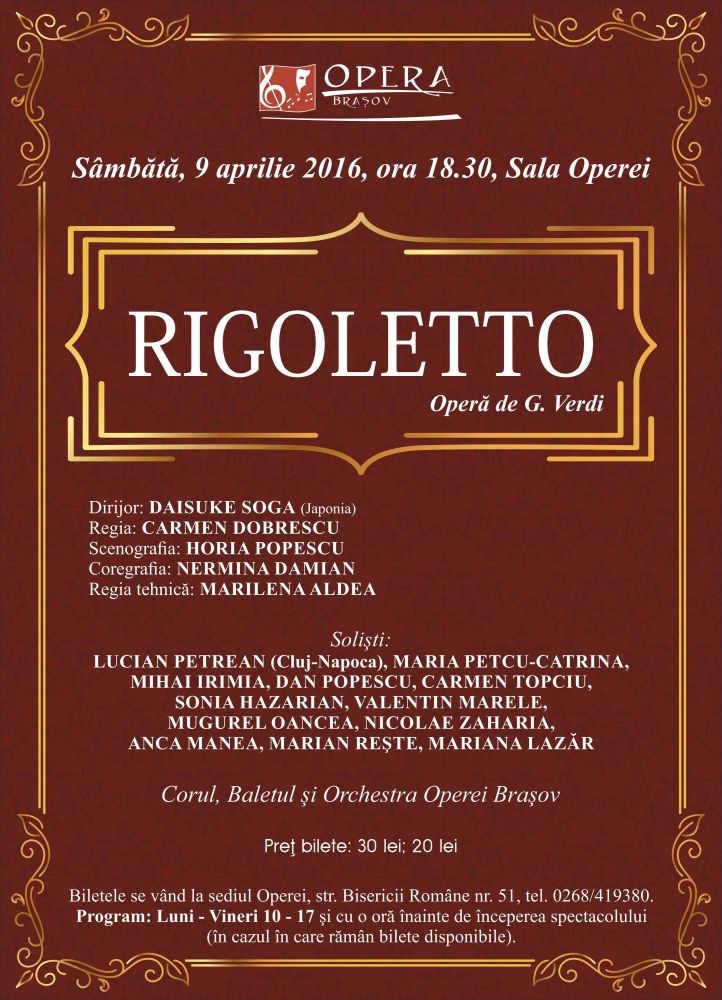 Rigolleto Opera Brasov