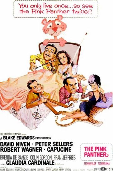 posterul filmului The Pink Panther 1963 posterul filmului The Pink Panther 1963