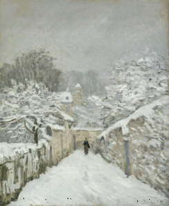 Alfred Sisley - Zapada in Louveciennes, 1878 - Muzeul Orsay Paris