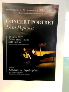Revelatie – Concertul de debut public al compozitorului Dan Popescu @ TNB, Sala Pictura (18 iunie 2017)