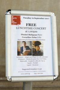 Concertul Laureatilor Mihail Jora la Londra