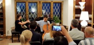 Cornelius Zirbo plays Cello concerto by Haydn at Swiss Residence