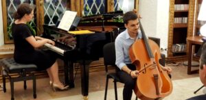 Cornelius Zirbo plays Cello concerto by Haydn at Swiss Residence