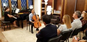 Cornelius Zirbo plays Cello concerto by Haydn at Swiss Residence