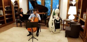 Cornelius Zirbo plays Cello concerto by Haydn at Swiss Residence