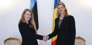 H.E. Ingrid Kressel Vinciguerra (Estonia) and Mrs. Ramona Manescu