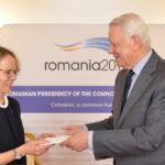 H.E. Marjut Akola (Finland) and Mr. Teodor Melescanu