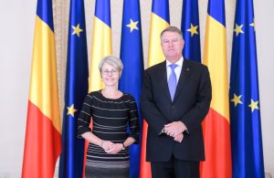 HE Therese Hyden and HE Klaus Iohannis
